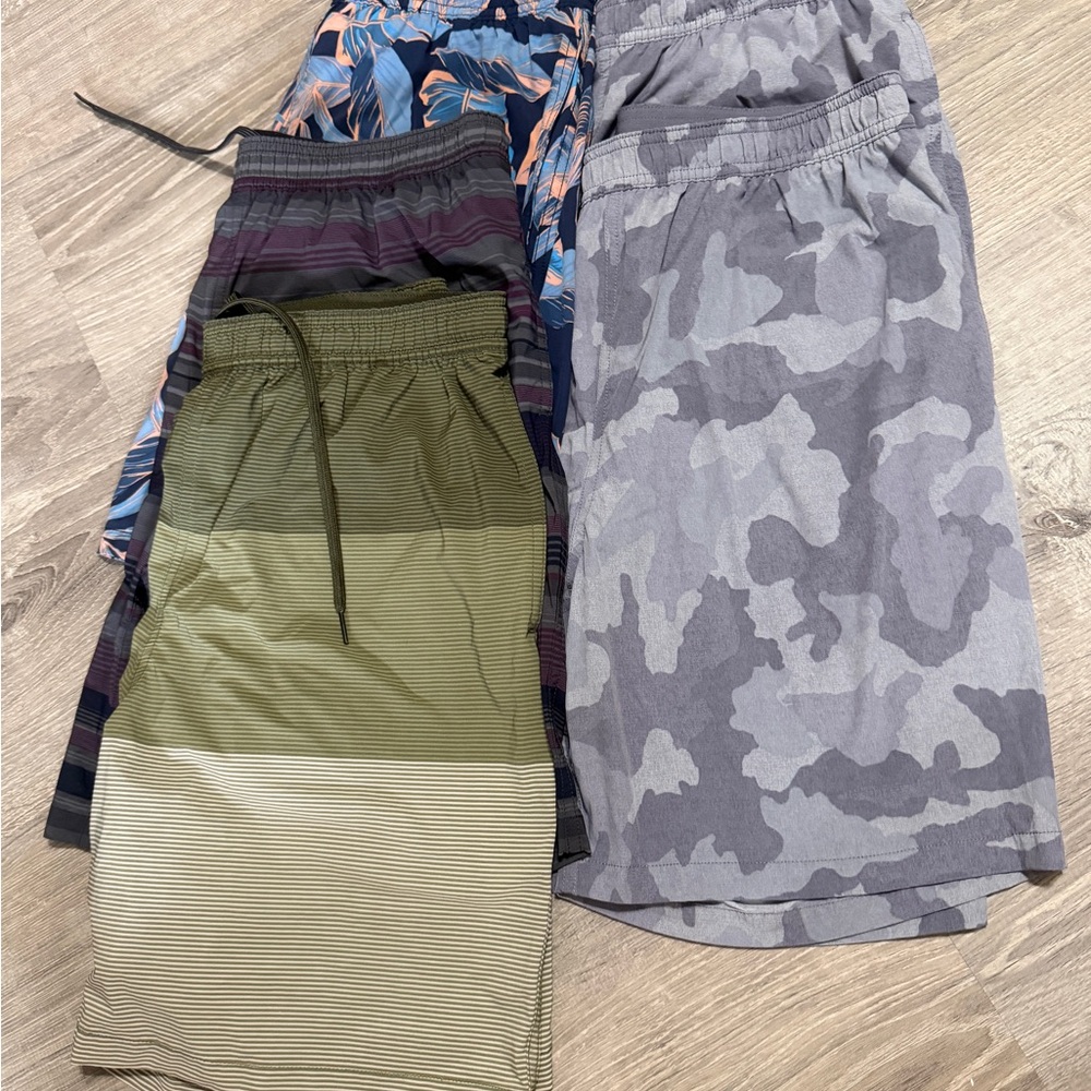 Men's Swim Patterned Shorts Set
